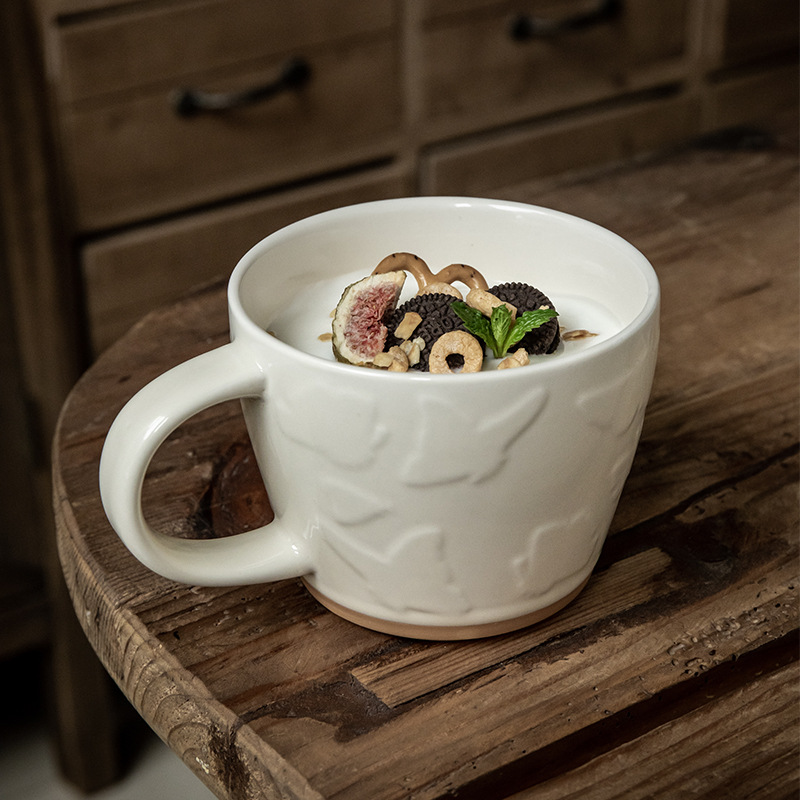 Ventas en caliente de comercio electrónico ventas vintage tazas de desayuno de cerámica tazas de café tazas de regalo de apertura comercial tazas de nicho de tendencia tazas de marca