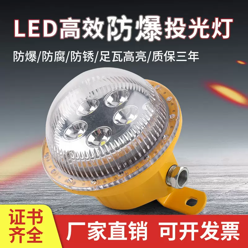 LED免维护户外防爆吸顶灯5W-20瓦加油站加气厂房防腐防尘投光灯