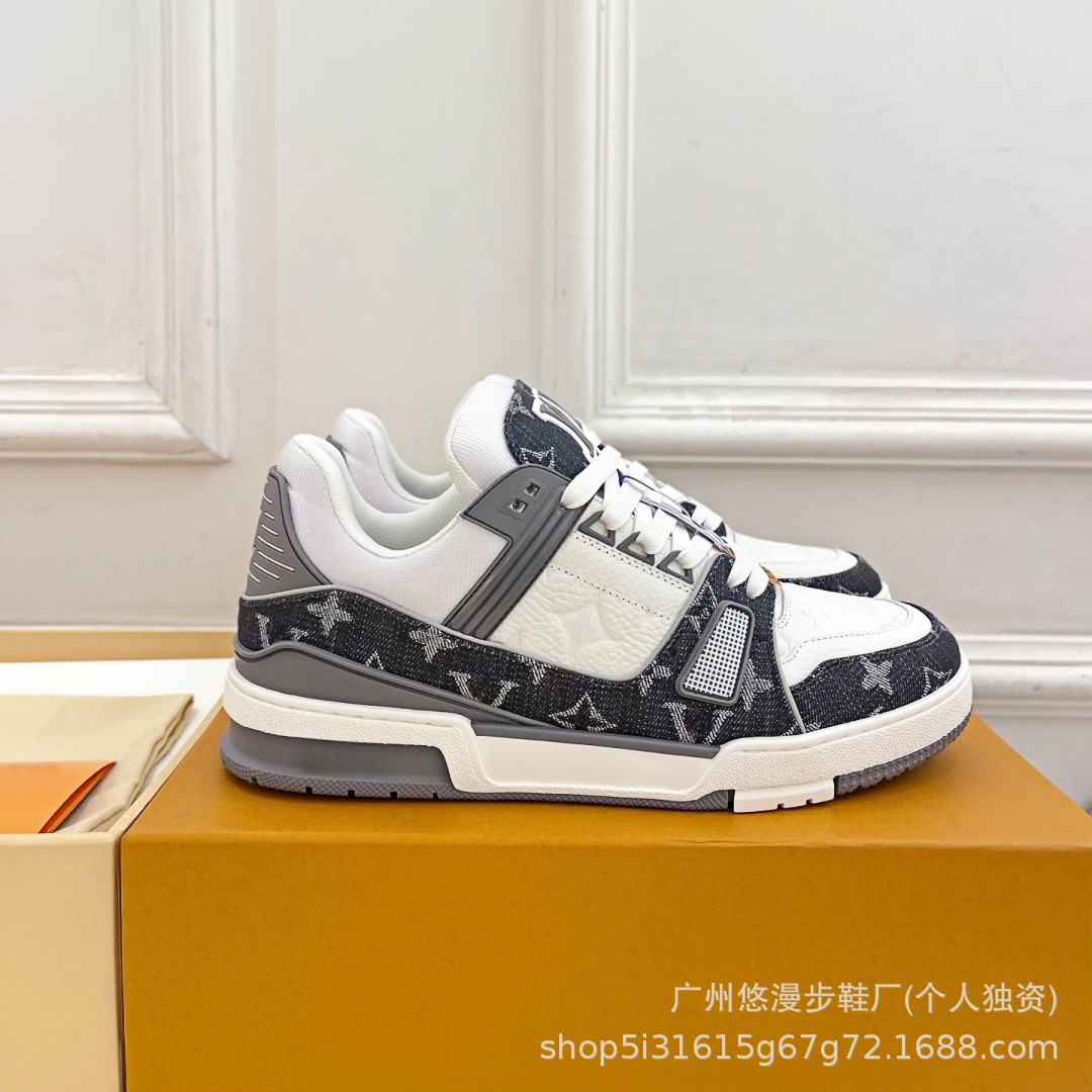 Versión de gama alta de zapatillas de cemento blanco modelos de pareja de zapatos casuales de moda de todo fósforo zapatos blancos de cuero bajo de suela gruesa de presbitas