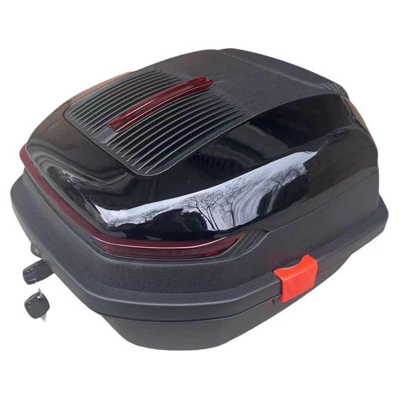 Motorcycle trunk large capacity tram battery car electric car rear backrest tail box extra large storage box anti-shake