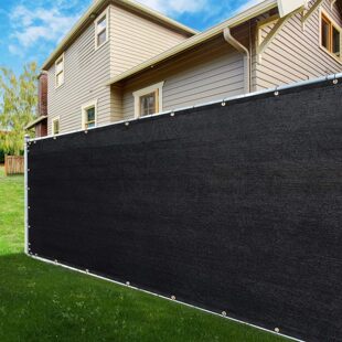 Courtyard privacy net fence net edging perforated anti-aging sunscreen net outdoor garden fence fence net black net
