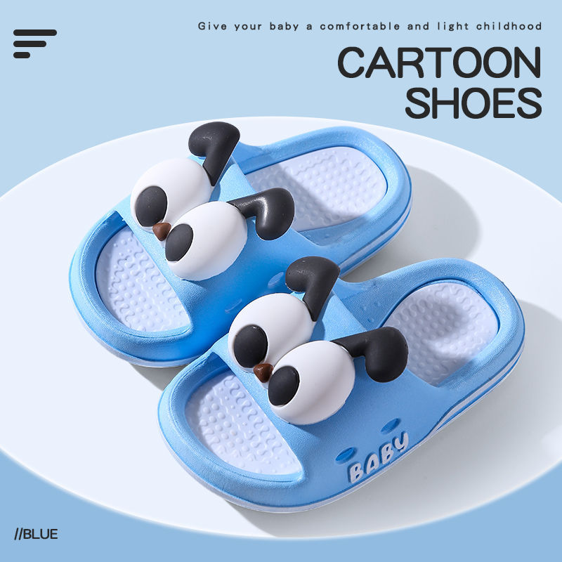 Zapatillas frías para niños de verano, niños y niñas pisando la sensación de excremento para bebés antideslizantes de fondo suave baño interior para padres e hijos, niños pequeños y medianos