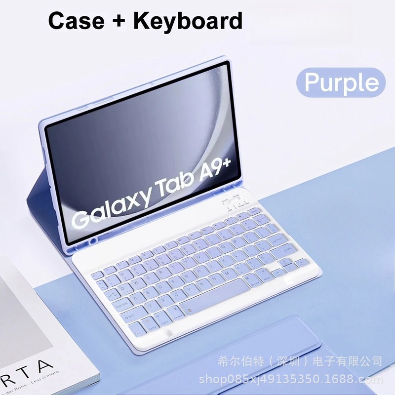 Samsung TabS109FE+Lite タブレット保護ケース A11+ Bluetooth バックライトキーボード磁気レザーケース S11 に適しています。|undefined