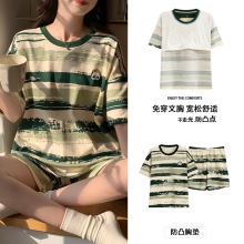 睡衣女夏季2026新款牛奶丝短袖短裤薄款套装女式家居服高级感韩版