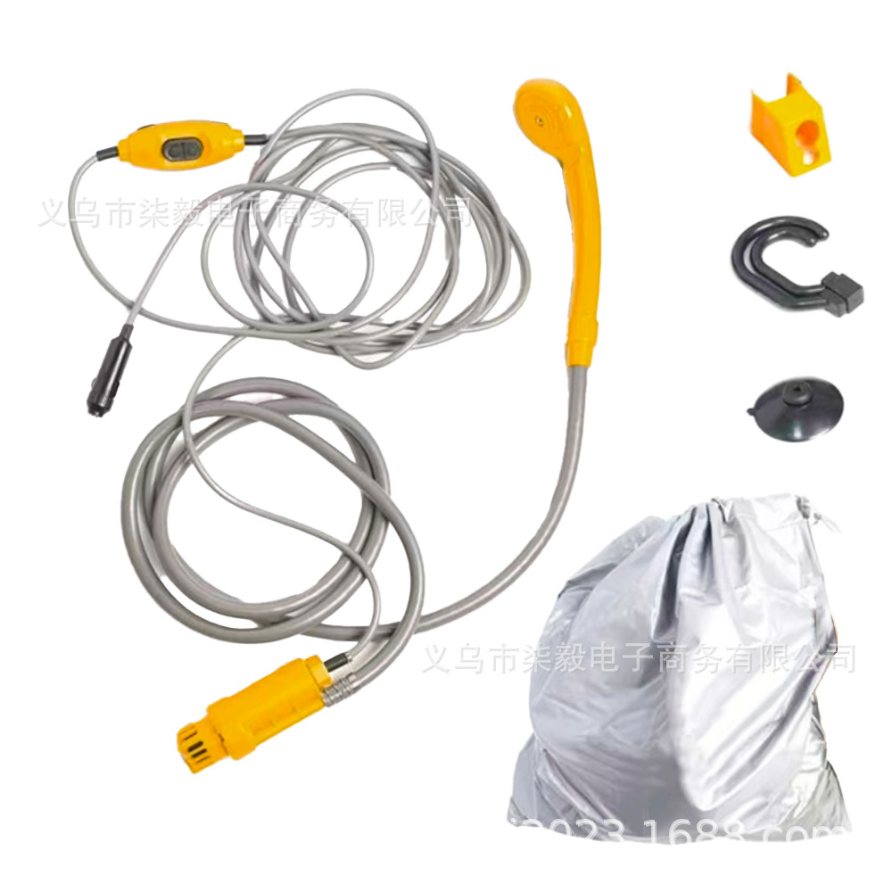 12V/24V Car Shower Portable Outdoor Camping Classic Model Outdoor Gadget Simple Set
