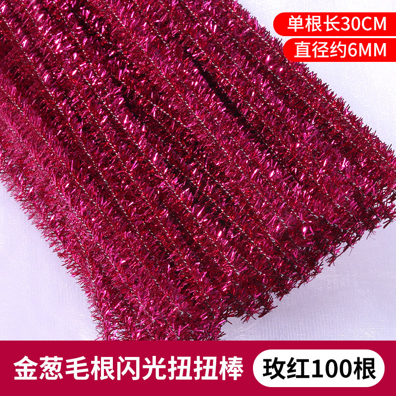 Paquete de material de ramo de varilla retorcida de macaron