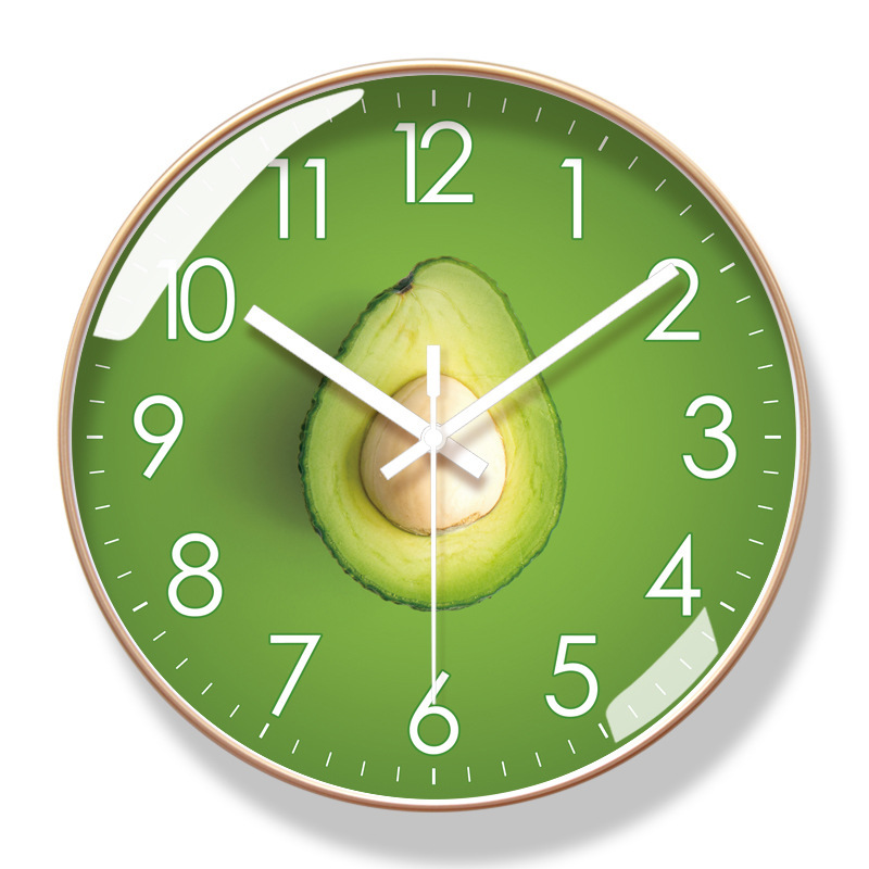 Reloj de pared 6091 para hotel/restaurante/supermercado de frutas, reloj de pared moderno silencioso de barrido de segundos, reloj de cuarzo de larga duración