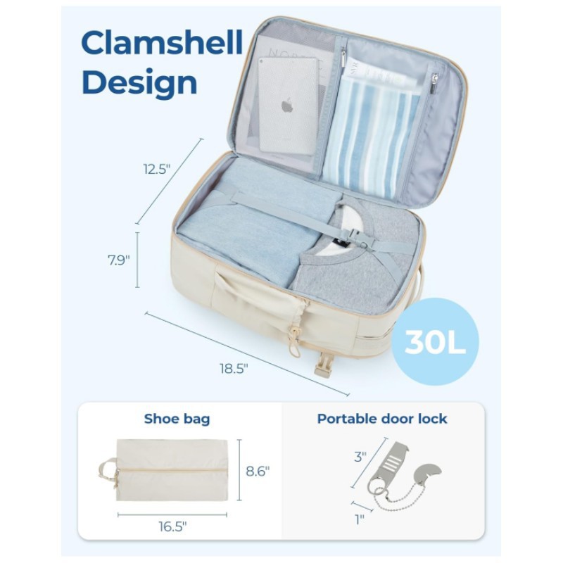 Amazon nuevo bolso portátil multifuncional 17 pulgadas bolso de viaje portátil impermeable mochila interior