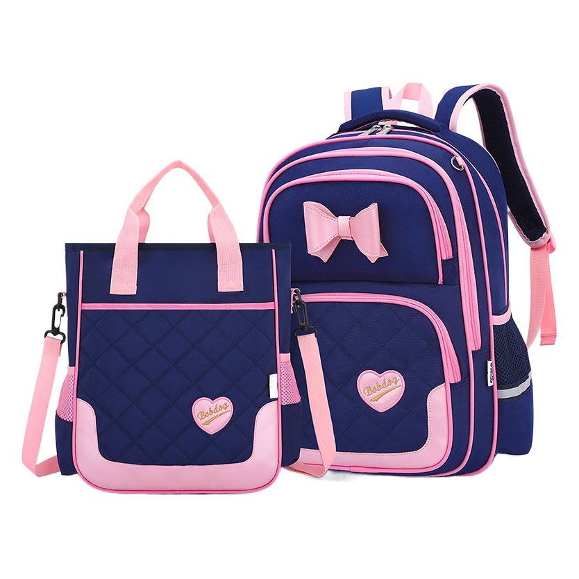 Babdou DE LOS NIÑOS mochila de Grado uno a grado tres y seis niñas de la escuela primaria femenina ultra-ligero protección de la columna vertebral reducción de carga mochila chica