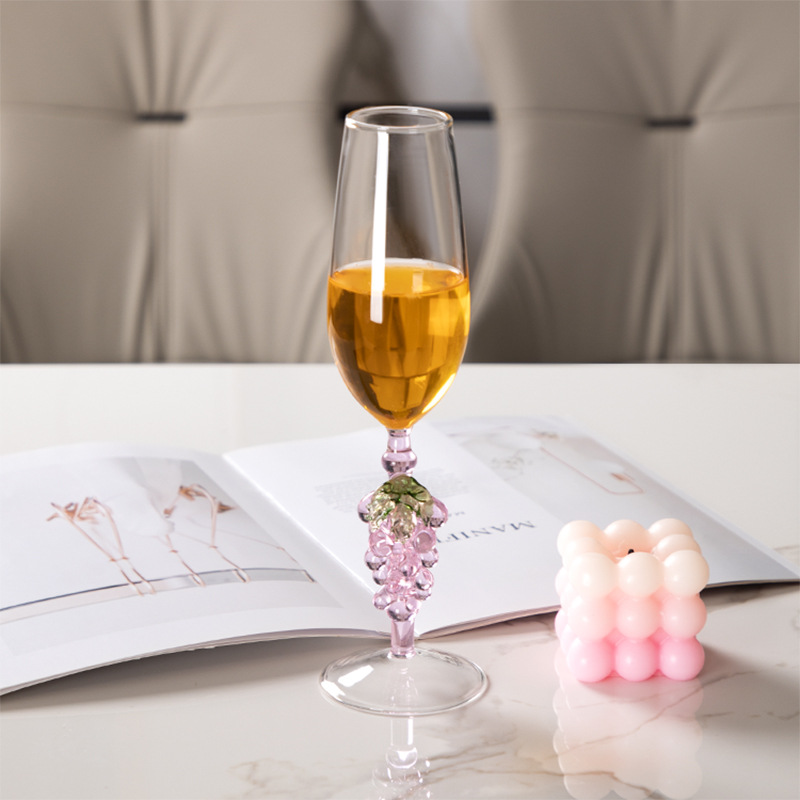 Copa de champán de gama alta Copa de vino Europea Copa de uva creativa Copa de vino romántica Fábrica al por mayor