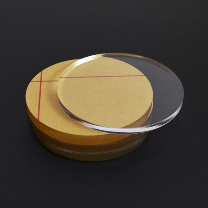 亚克力圆片圆形板底座diy塑料打孔刻字透明有机玻璃圆盘