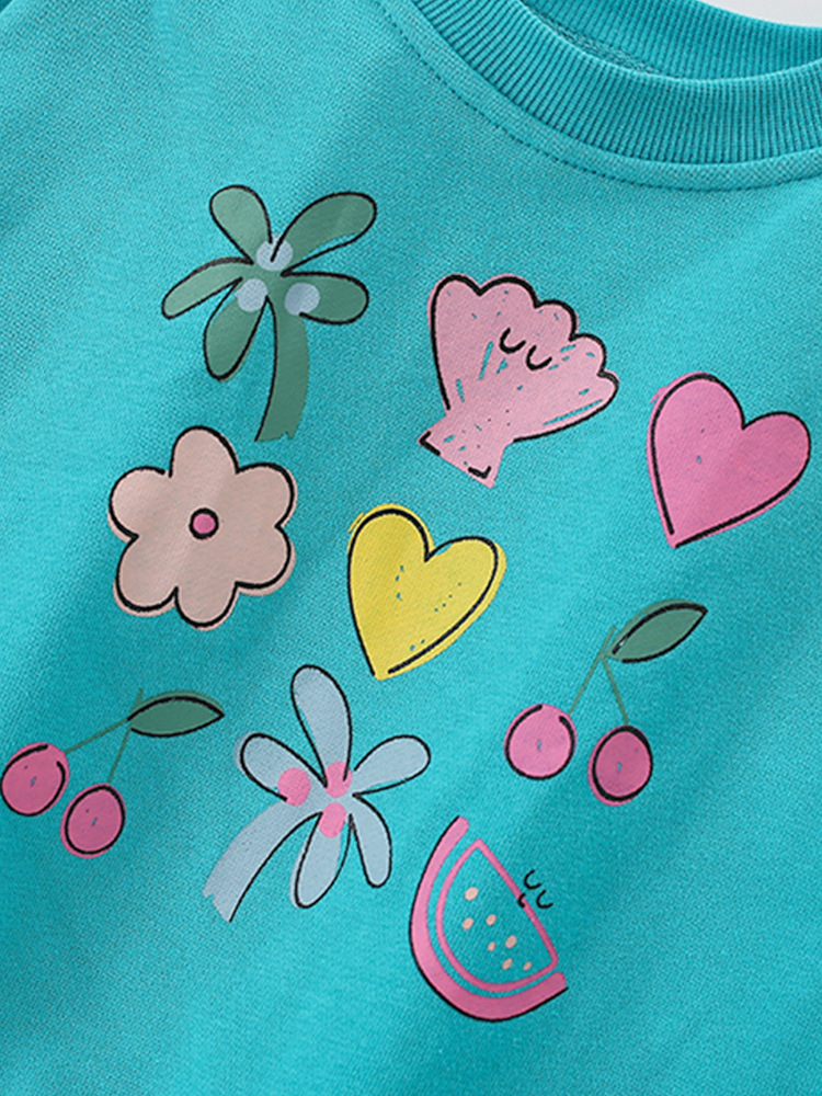 Malwee niñas de otoño ropa infantil nueva camiseta europea y americana camiseta de cuello redondo para niños y medianos chaqueta casual