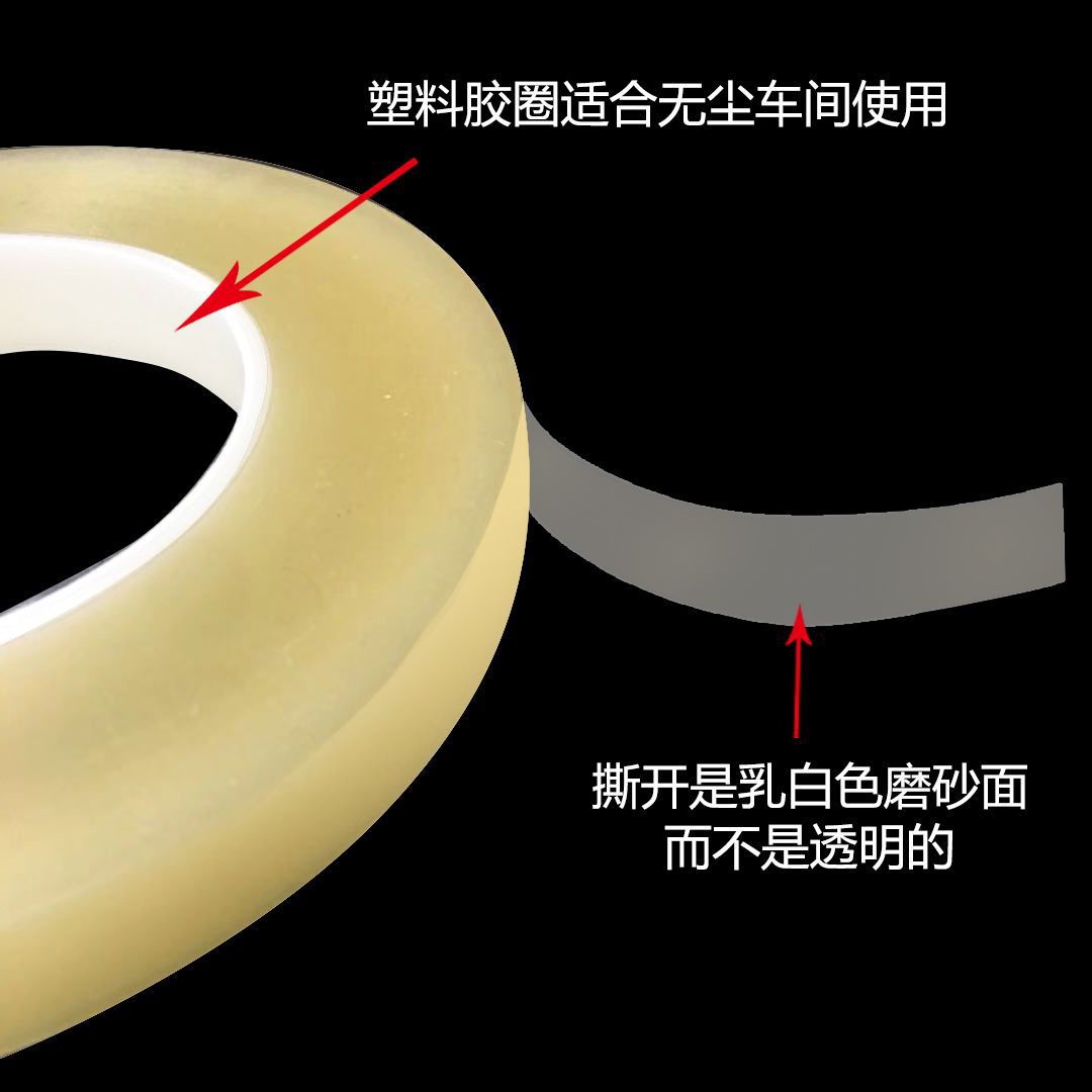 Cinta de sellado de PVC transparente Caja de hojalata Caja de alimentos Lata de vidrio sellada Lata de té Caja de plástico Cinta de sellado