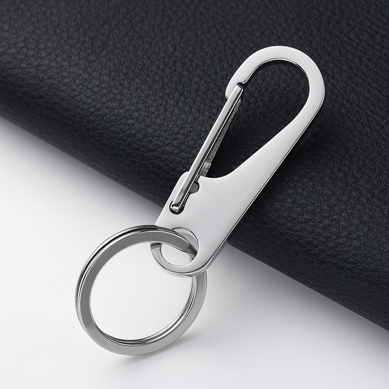 Stainless Steel Chain Waterproof, Rust-Proof and Anti-Fading Keychain Car Key Gift Keychain Can Be Logo Laser