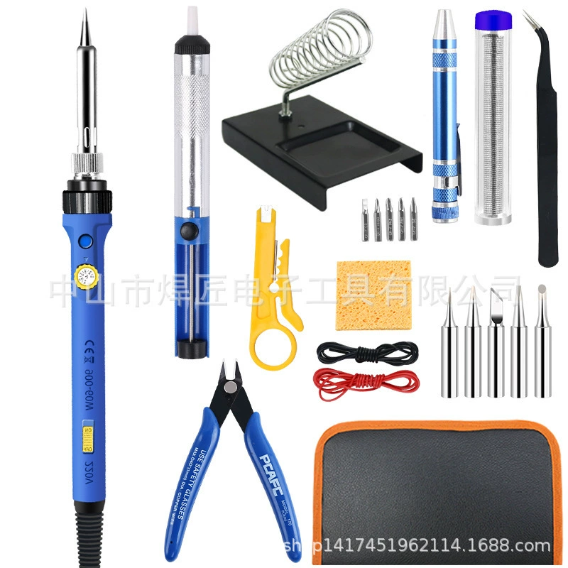 Трансграничный тщательно отобранный европейский стандарт 60w100W, комплект электрического паяльника с регулируемой температурой, удобная сварочная ручка, набор сварочных ручек для ремонта