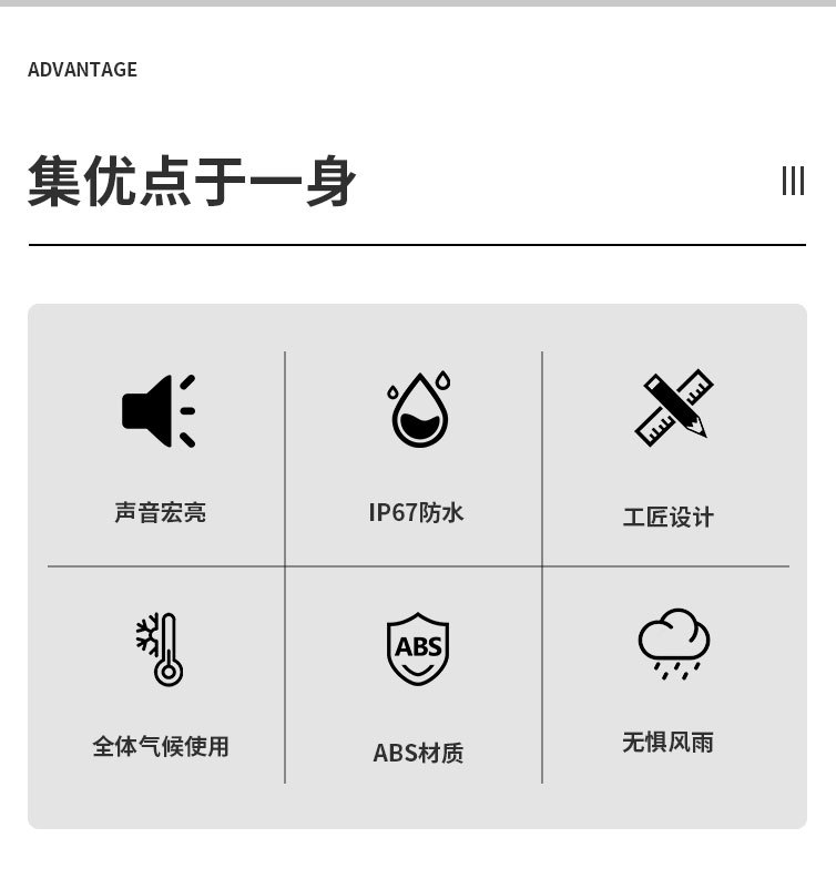 Universal Custom Electronic Sound Whistle Horn 12V Electronic Horn Durable Waterproof Non-Damaging Installation