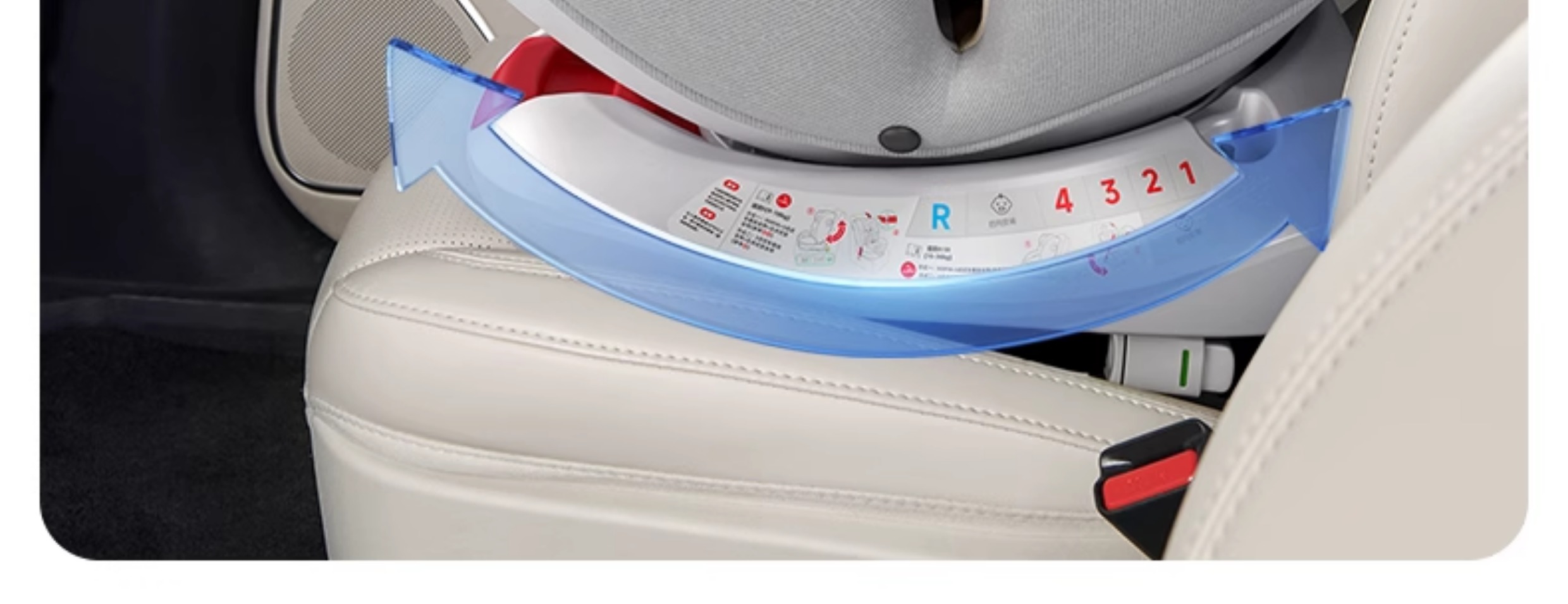 Child Seat for Car, Suitable for Infants and Toddlers, Can Be Used for Sitting or Lying, Suitable for Children Aged 0 to 12 Years