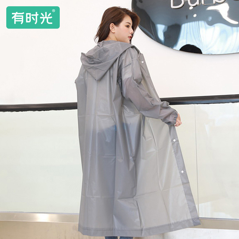 Travel Raincoat Poncho Thick Reusable Men's and Women's Travel Adult Children's Outdoor Mountain Climbing Hiking White