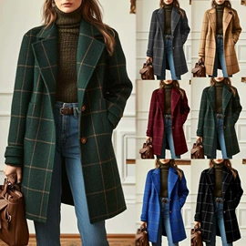 连衣裙;时尚休闲套装;女式毛呢外套