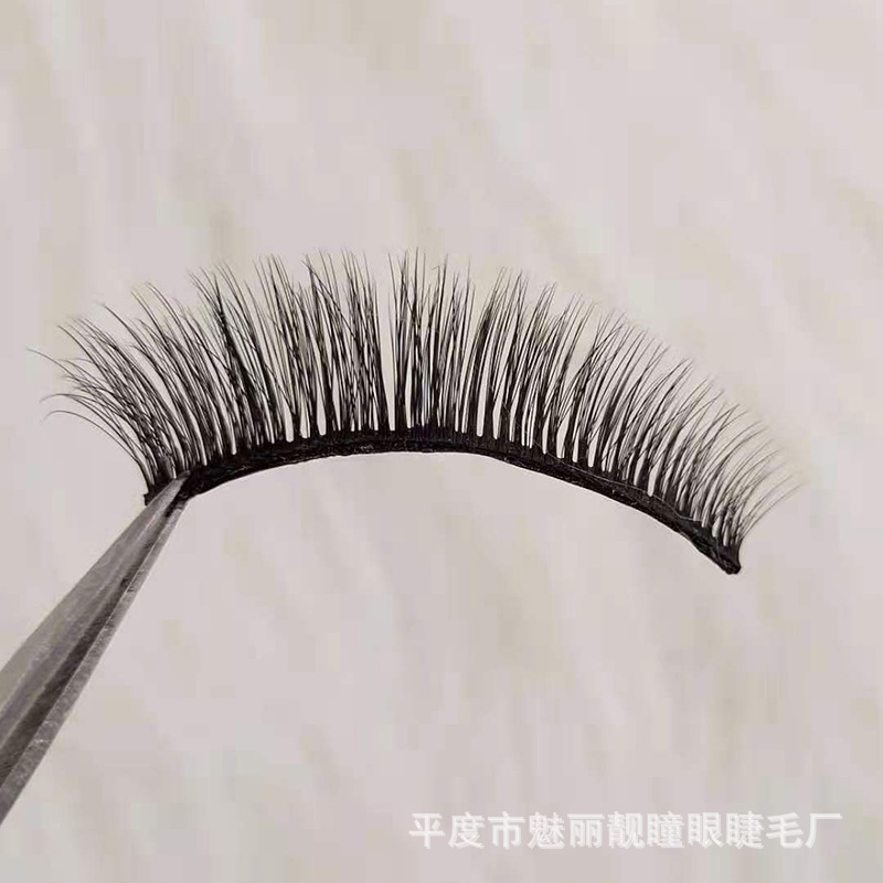 Tira autoadhesiva pestañas postizas temperatura sin pegamento adsorción automática pestañas postizas naturales pestañas postizas gruesas fabricante