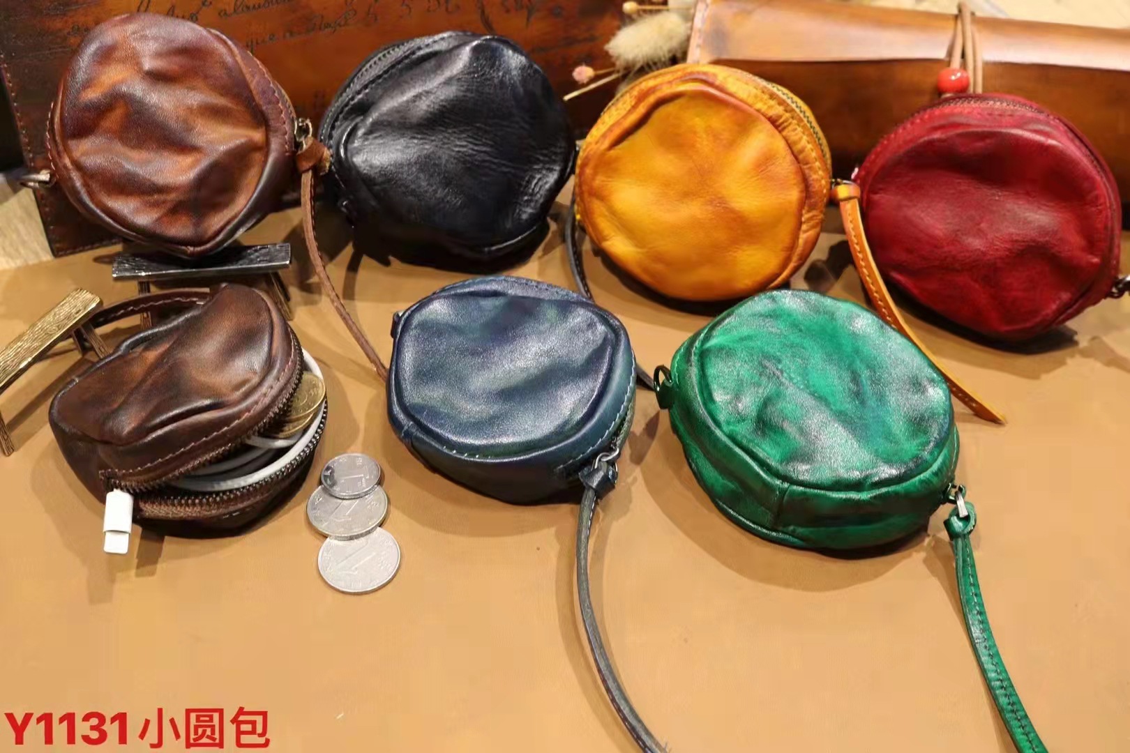 Japanese retro leather wallet for men and women