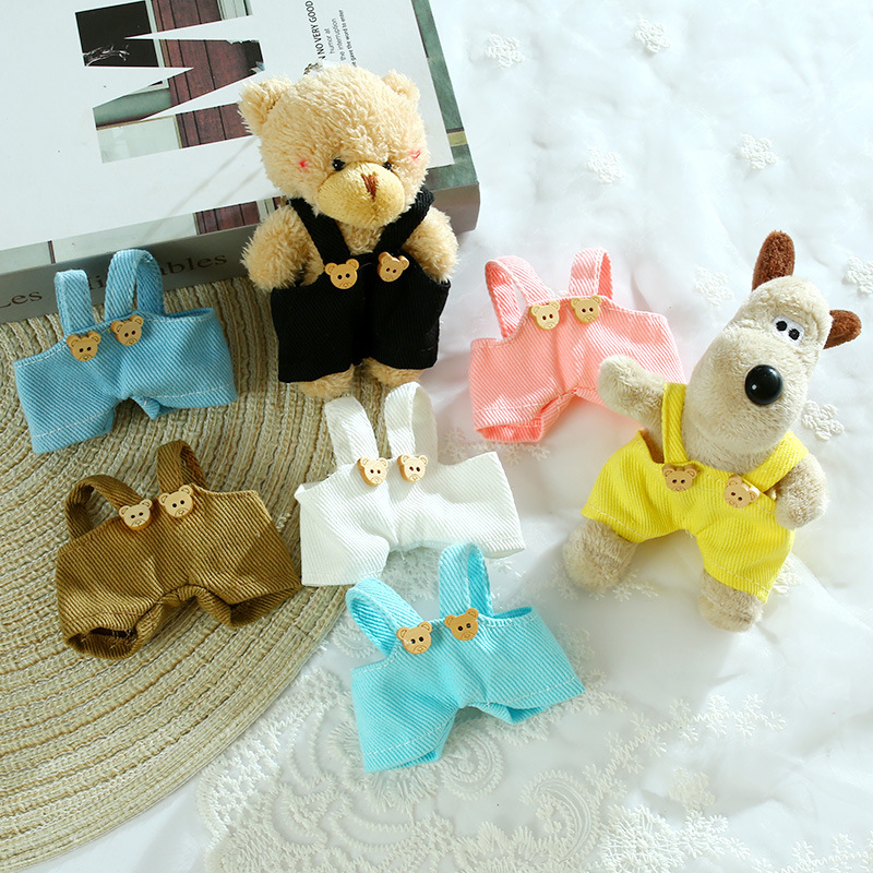 10 センチメートル人形ぬいぐるみぬいぐるみ交換オーバーオール服グッドウサギのおもちゃ犬ベビー服アクセサリー卸売|undefined