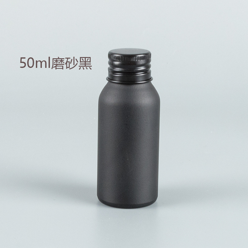 En stock botella de aluminio cubierta de aluminio 40-250ml tóner cosmético limpiador coche agente de limpieza sub-botella de aluminio puede