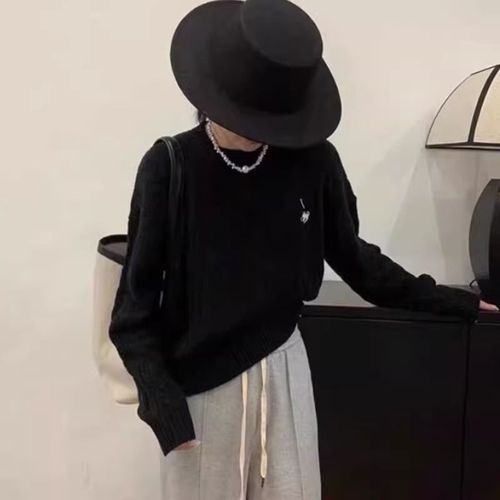 Christmas red women's turtleneck cable knit New Year destiny year round neck knit sweater top base layer top inner wear autumn winter