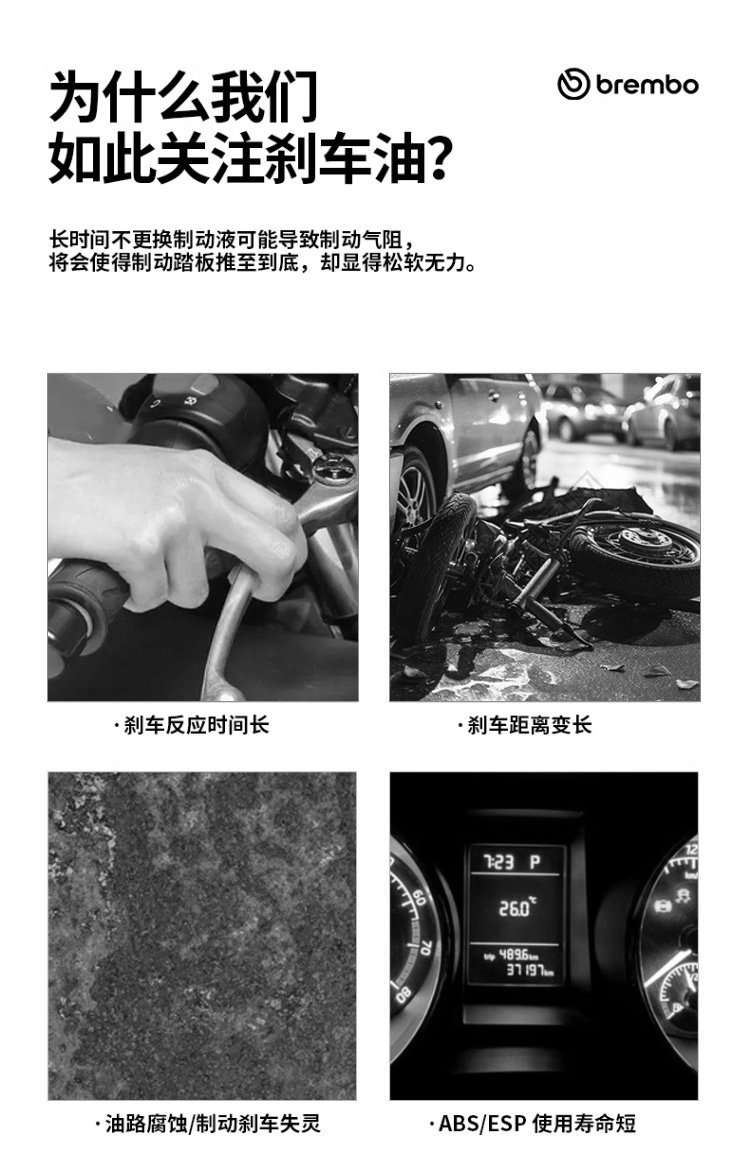 Suitable for genuine Brembo brake fluid DOT4 DOT5. Also applicable to other motorcycles, electric vehicles, and cars