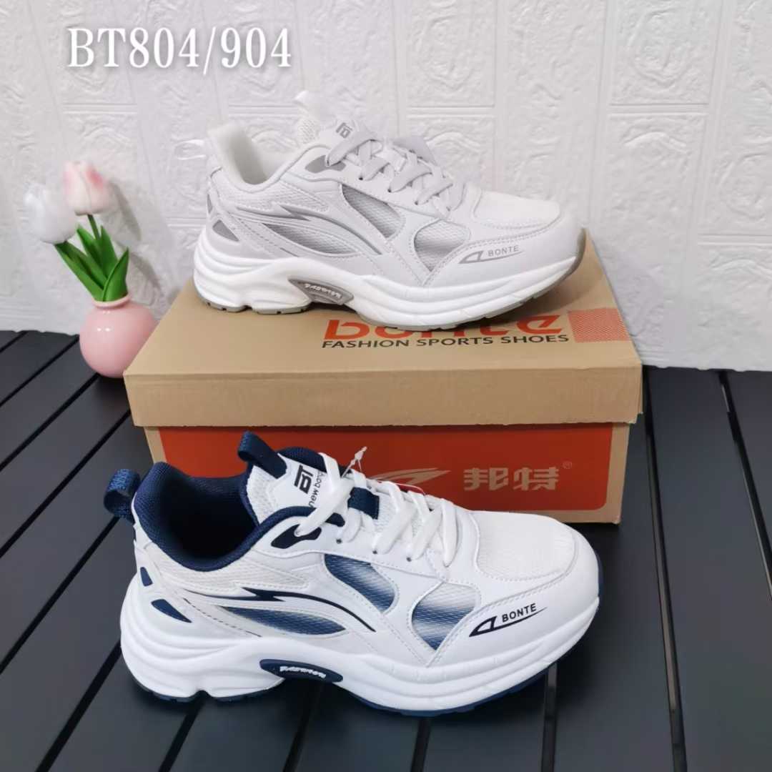 福建邦特男鞋休闲运动鞋2025春秋季女士双网透气休闲跑步鞋BT804