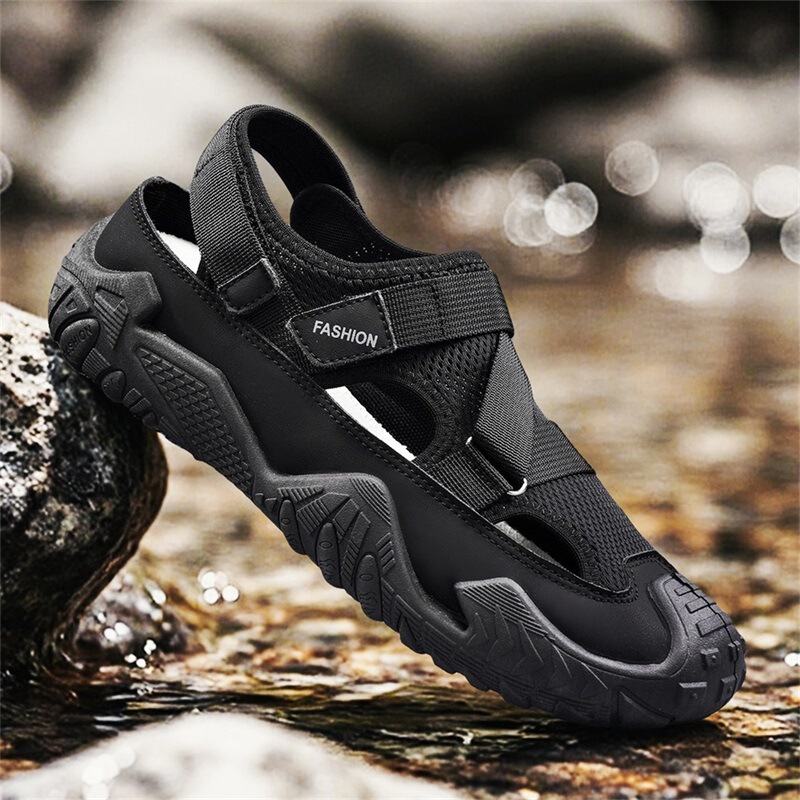 Men's Travel Sandals, Summer New Trendy Outdoor Beach Shoes, Mesh Casual Driving Shoes, Soft-Soled Air Shoes