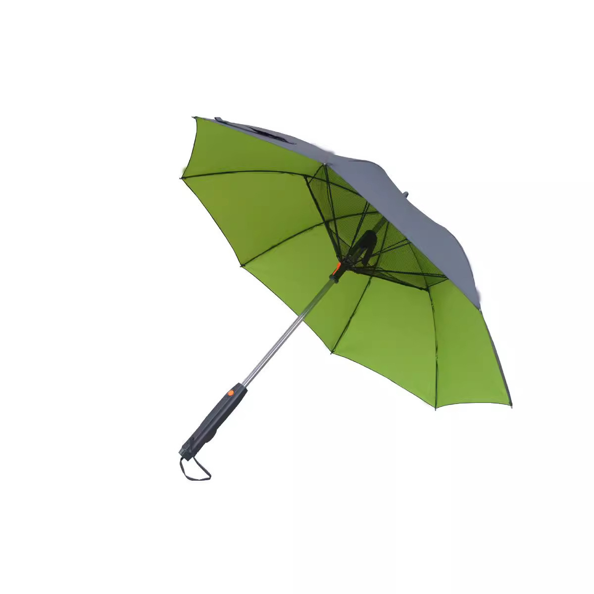 Mango de hueso largo recto al aire libre, protección UV, protección solar, sol, lluvia, regalo, barra recta, ventilador de spray, batería, paraguas