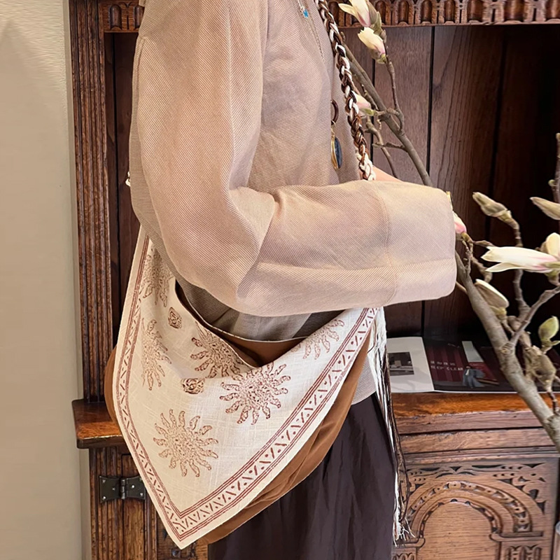 Clearance Sale: New Linen Artistic French Woven Rope Shoulder Crossbody Bag, Vacation Style Women's Bag, Trendy