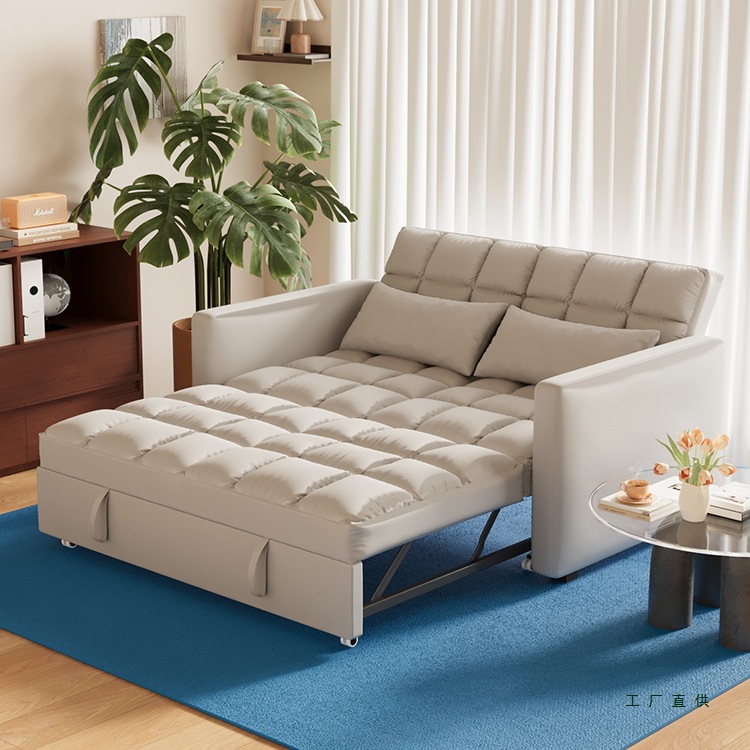 Sofa Bed Foldableing Dual-Purpose 2025 New Small Apartment Living Room Foldableing Single Bed Multi-Functional Pull-Out Retractable Bed