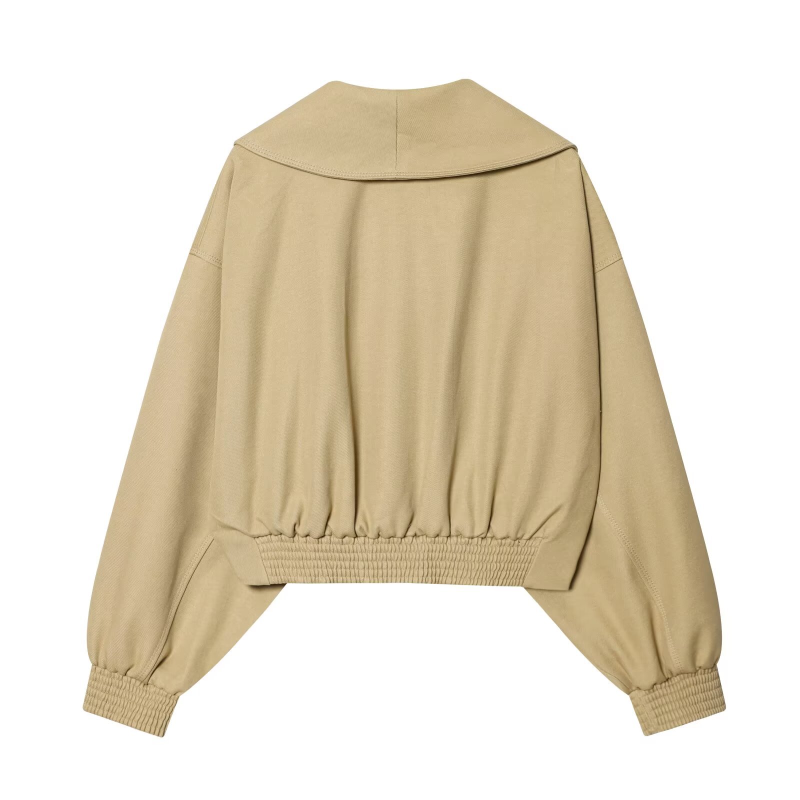 Chaqueta Corta Casual para Mujer de Poliéster, Manga Larga