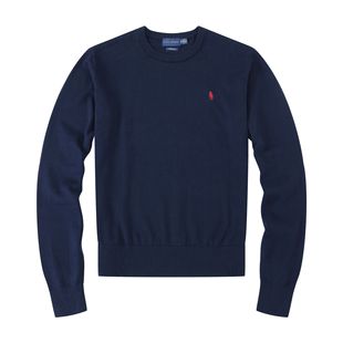 Autumn and Winter New Original RL Pony Sweater Men's Casual Slim-fit Men's Sweater Round Neck Pure Cotton Knitted Sweater Sweater
