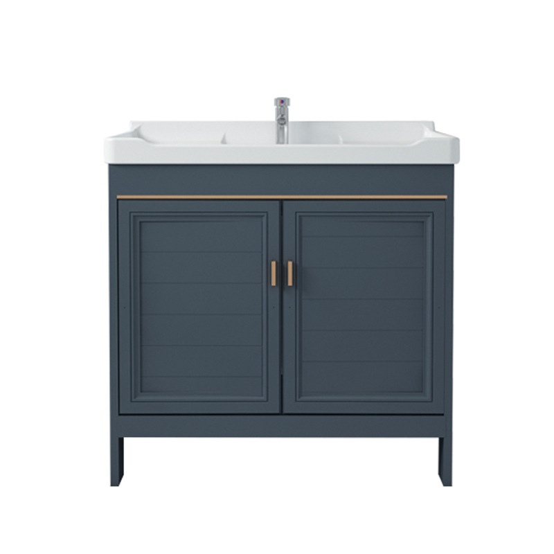 gabinete de baño espacio de piso aluminio tipo hogar pequeño lavabo combinación de lavabo moderno lavabo balcón lavabo