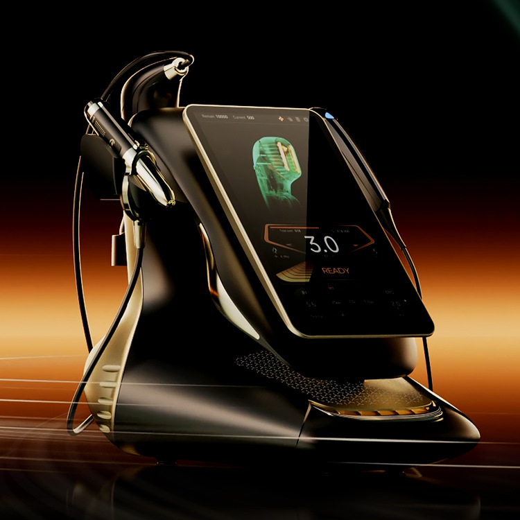 台式360MAX仪 直线排线圈线3把手柄标配探头4+3+2黑色款