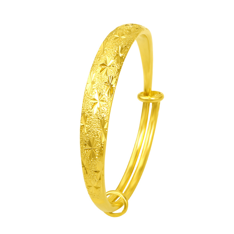 Cross border Europe and America Vietnam Golden Gypsophila Bracelet diy Thick plating 24k Push pull Bracelet Jewelry wholesale