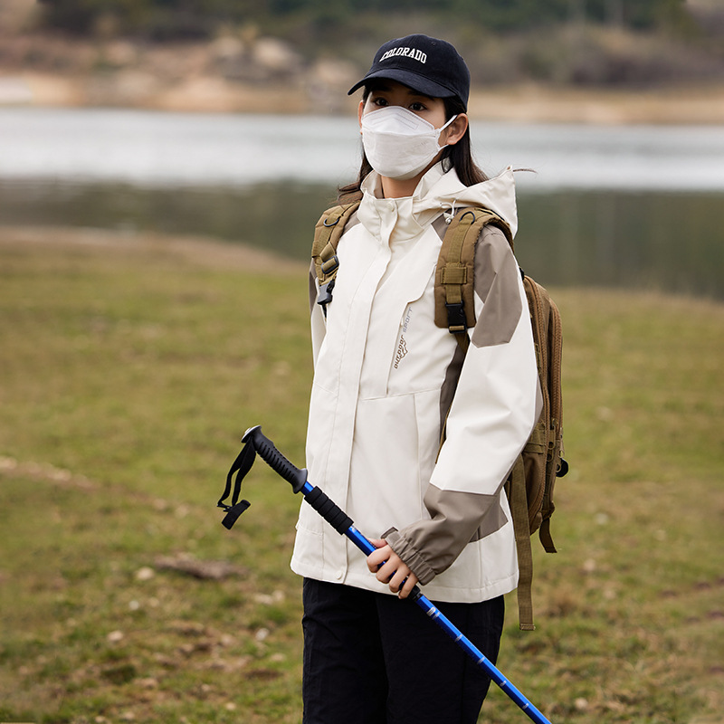 Primavera y otoño hombres y mujeres al aire libre trajes de montaña a prueba de viento pareja ventilada abrigo de asalto abrigo grande abrigo en vivo al por mayor image 20