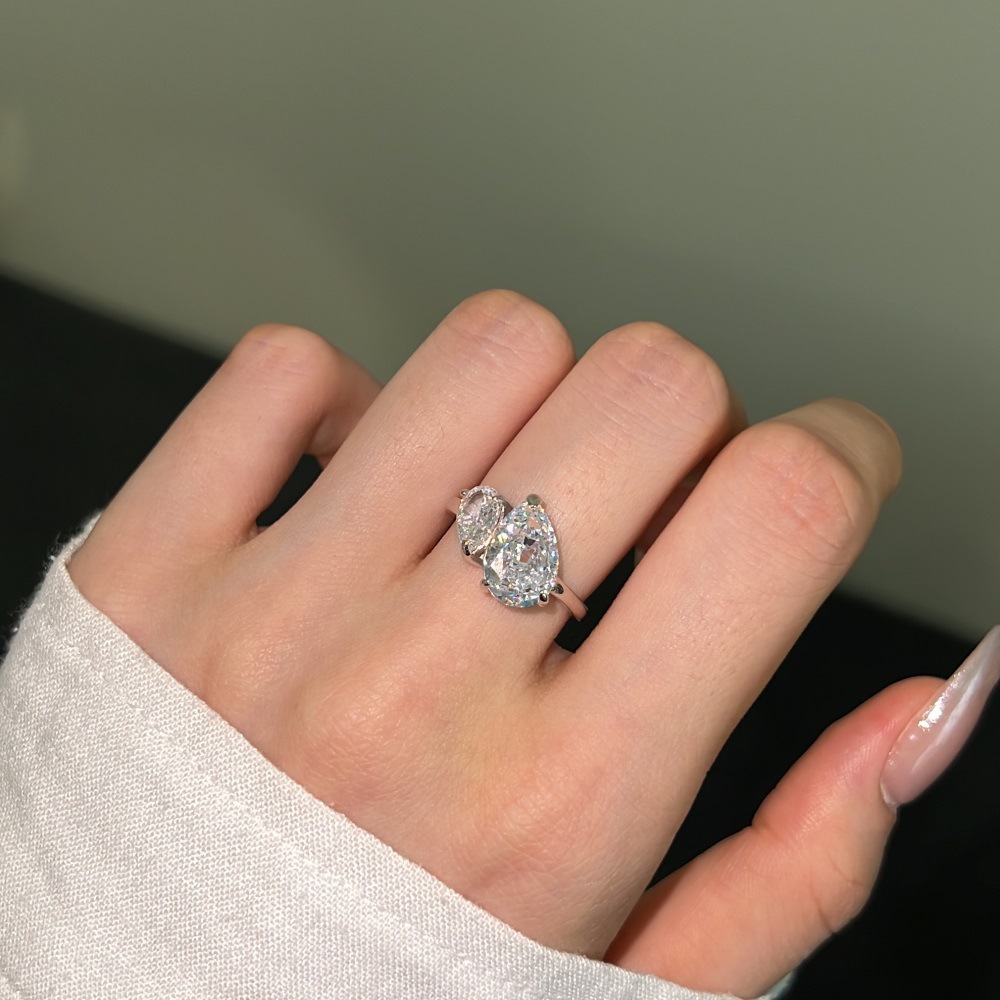 2g Weight Zircon Inlay Material Rings Classification 5, 9 Ring Size Holiday, Daily Occasion 925 Sterling Silver Material Geometric Pattern 2025 Spring and Summer Season Women's Gender Elegant, Simple Style Style 925 Sterling Silver Zircon Geometric Rings 925 Sterling Silver Rings 45