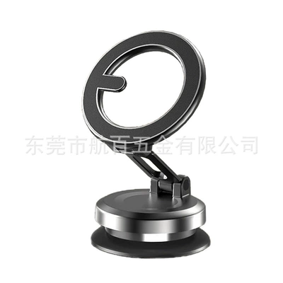 Car phone holder Phone Holder Customized 360-Degree - vacuum-adsorption-magnetic-bracket-black-straight-shape