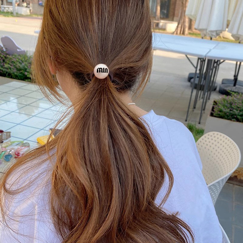 Anillo de cabello de banda de goma de perla de alta calidad de alta elasticidad de cabello de cabello de cabello de cabello de cola de caballo duradero