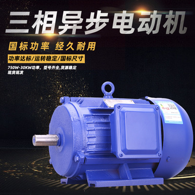 普斯江苏三相异步电动机380V马达铜芯微型交流动力电机卧式B3