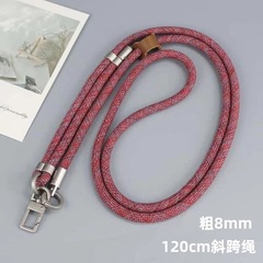 ナイロン 8 ミリメートル斜めストラップ携帯電話ストラップ調節可能な強力な屋外旅行登山ロープクロスボーダー卸売紛失防止