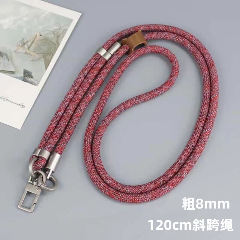 Nylon 8mm Diagonal Strap Mobile Phone Lanyard Adjustable Strong Outdoor Travel Climbing Rope Cross-Border Wholesale Anti-Lost Nylon 8mm Diagonal Strap Mobile Phone Lanyard Adjustable Strong Outdoor Travel Climbing Rope Cross-Border Wholesale Anti-Lost