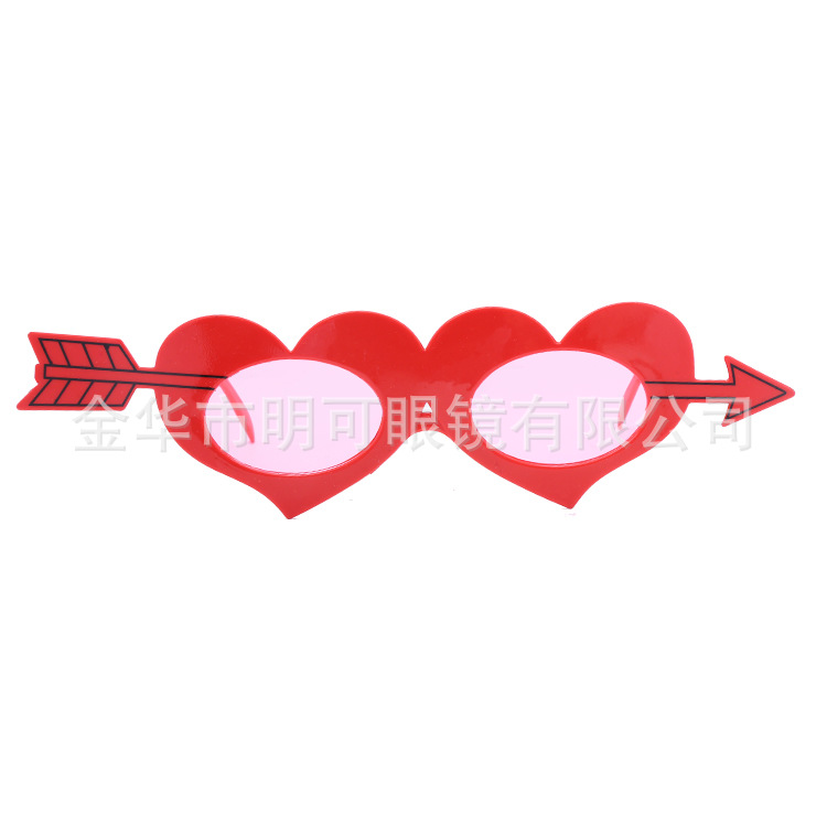 Gafas Decorativas de Corazón para San Valentín de Plástico ABS para Fiestas y Celebraciones