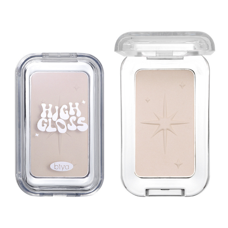 Biya brillante polvo de alto brillo fino brillante brillante sombra de nariz silueta estereoscópica maquillaje explosivo brillo de diamante polvo de alto brillo