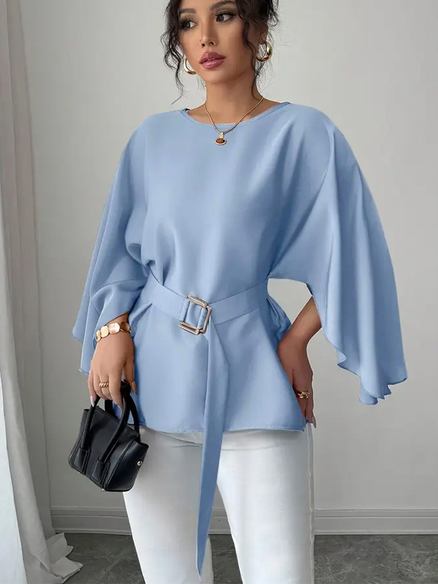 autumn elegant solid color shirt