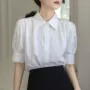 小众短袖法式气质衬衣